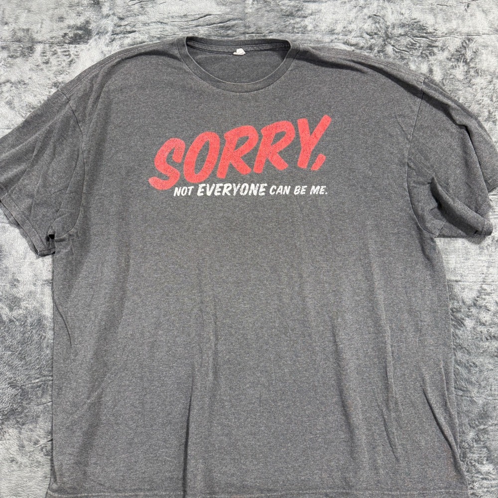 Delta‎ Pro Weight Graphic Tee Mens 3XL Gray Sorry Not Everyone Can Be Me Shirt